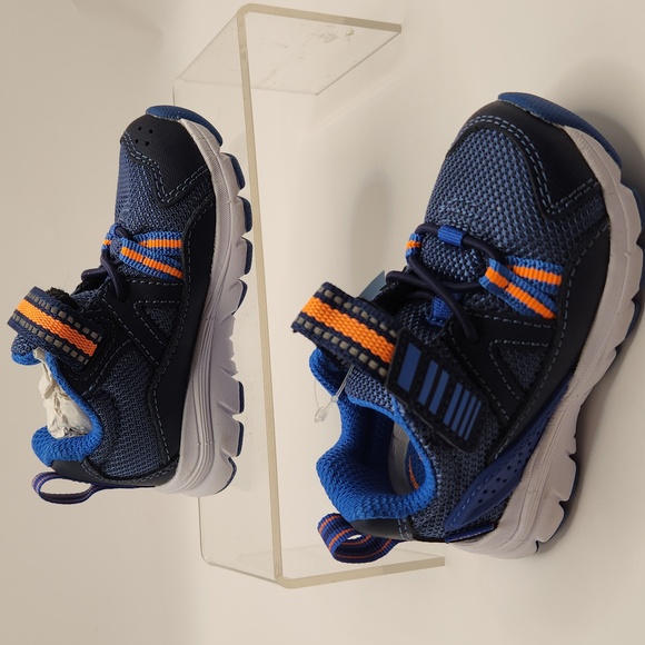 Stride Rite Blue and Orange Toddler Sneakers Shoes - Picture 2 of 8